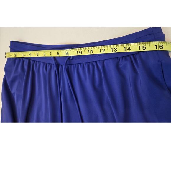 L.L. Bean BeanSport Swimwear Pull-On Nylon 5" Shorts Cobalt Blue Womens Medium - Picture 5 of 9